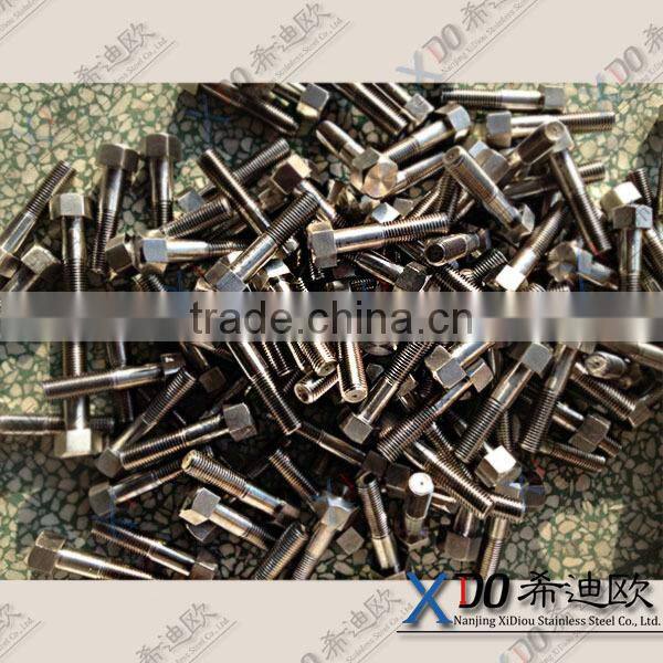 alloy 601. alloy625. alloy600 stainless steel fastener din931 hex bolts alloy718. alloy925