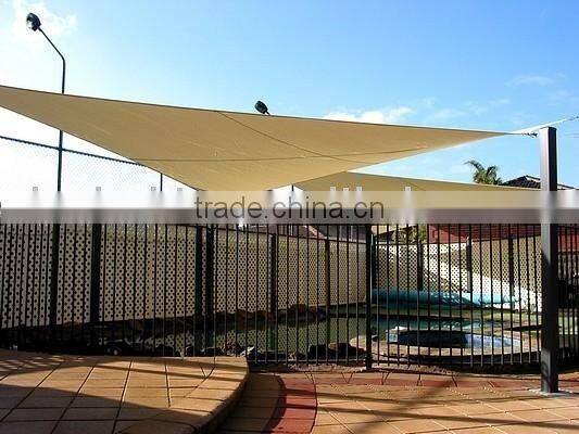 UV resistant triangle shade sail