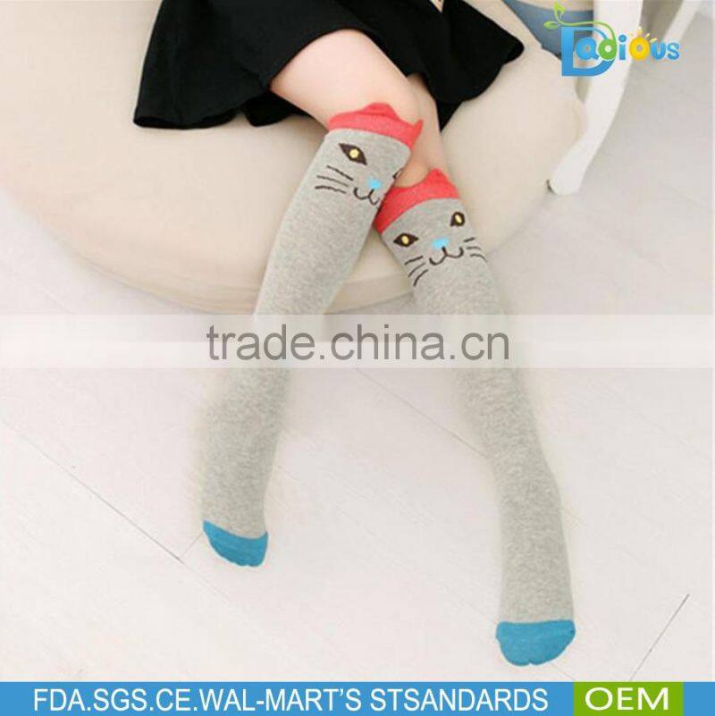 Amazon Hot Selling High Quality Child socks Kids sock wholesale Cotton Knee High Socks