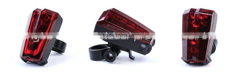 factory price smart wireless led laser rear light bicycle