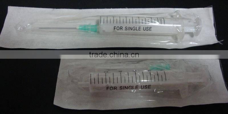 disposable syringe luer slip 2 parts