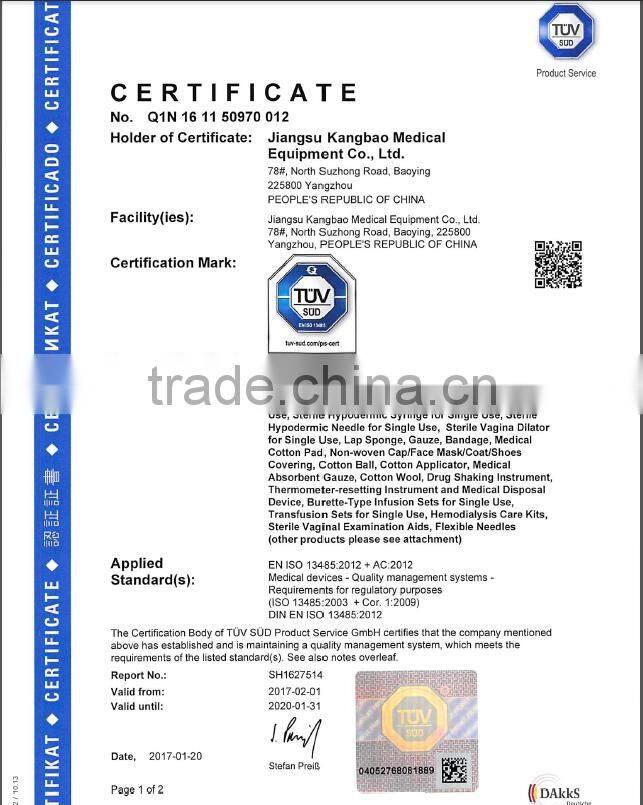 Disposable Medical Scalp vein set, Medical Intravenous needle, Disposable Butterfly Infusion Set Needle