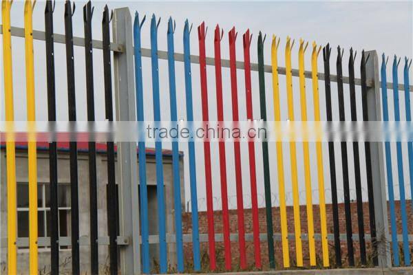 Polyester coated palisade fence (ISO certification )