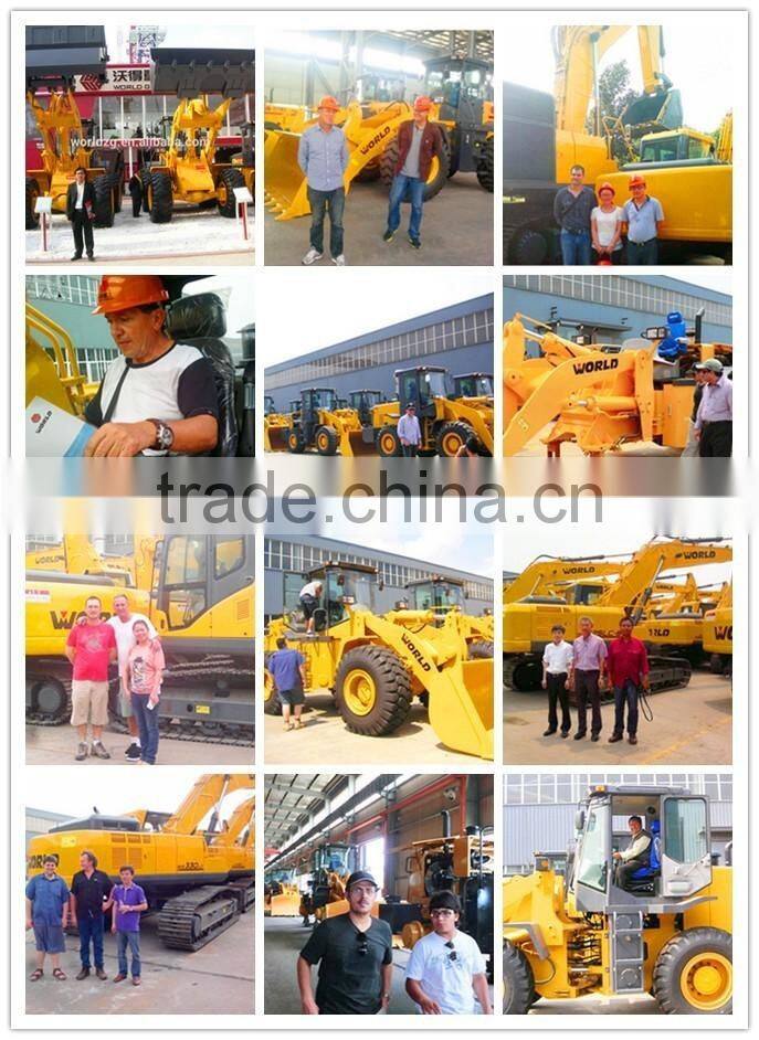 World Brand 5Ton new wheel loader with 3m3 Bucket size