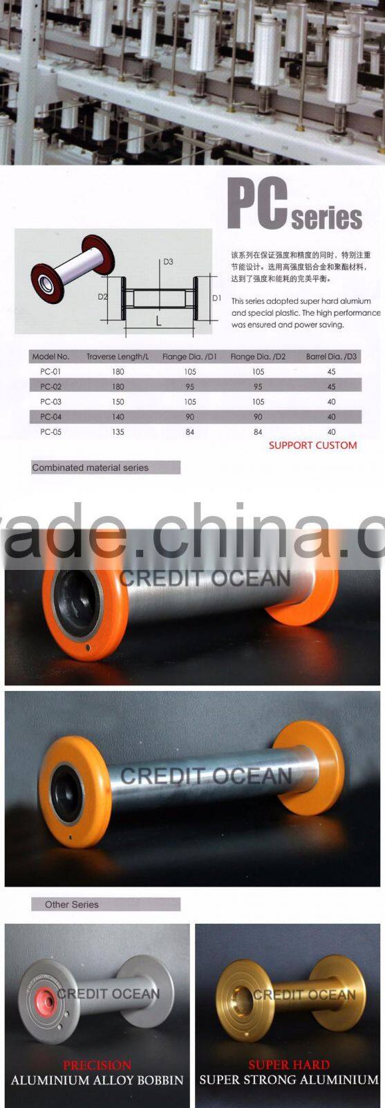 CREDIT OCEAN combinated material Italian twister spools for covering machine part