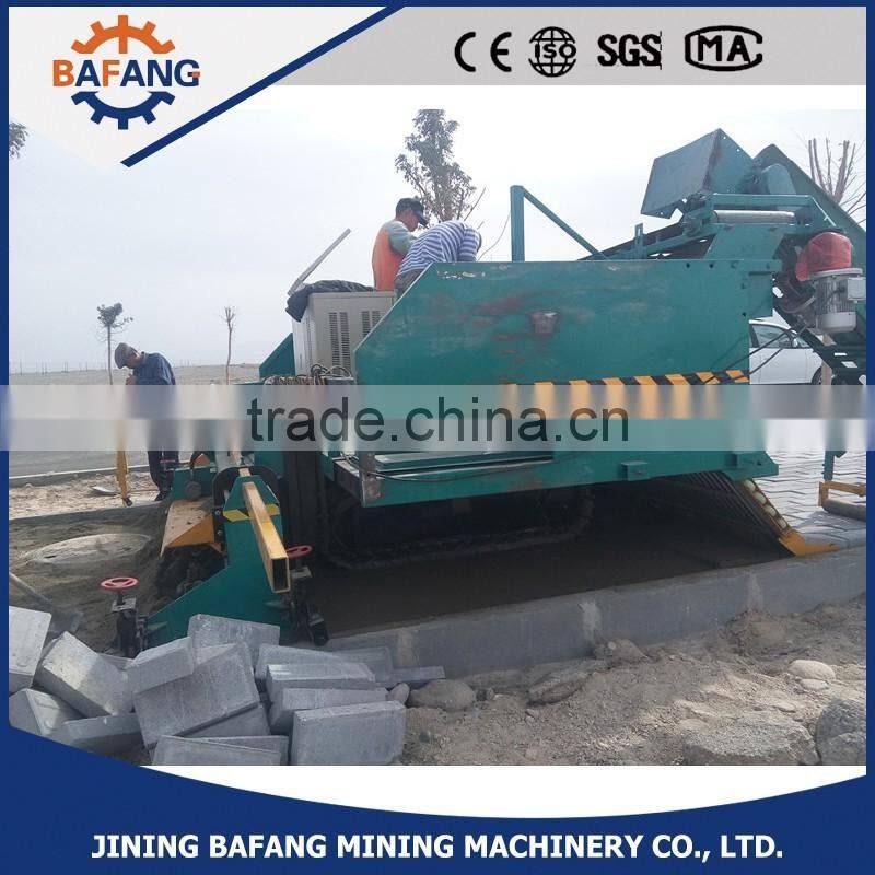 tiger stone brick laying machine in Dubai, automatic block road paver laying machine