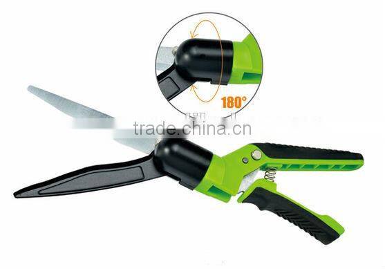 Grass shear with 360 degree rotating blade head