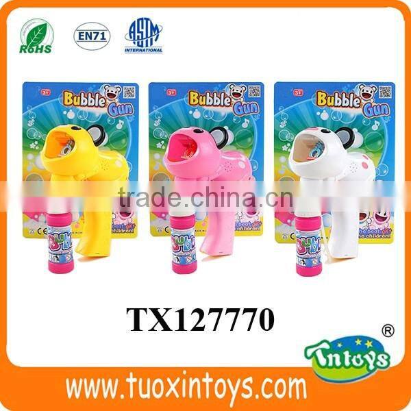 Animal bubble gun with light and music