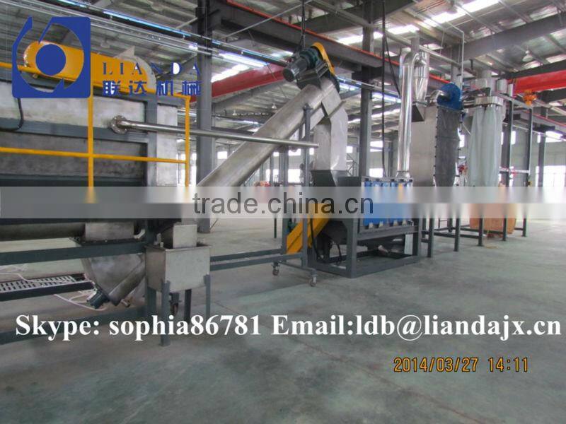Plastic recycling machine, PET bottle recycling line