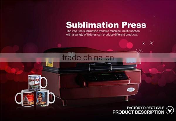 3d vacuum small size heat press sublimation transfer machine a4