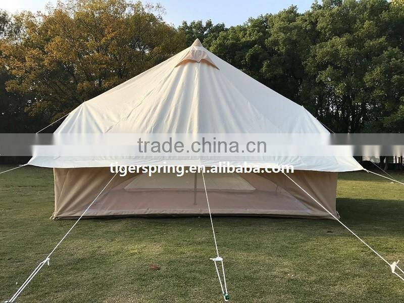 Outdoor Heavy Duty 4m Bell Tent Camping Bell Tent with Two Doors