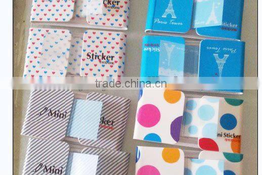 PET sticky note/transparent PET sticky note/ PET memo pad