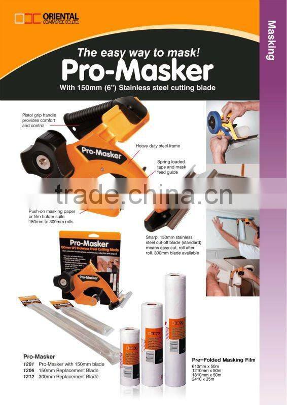 flake resistant prefolded masking film