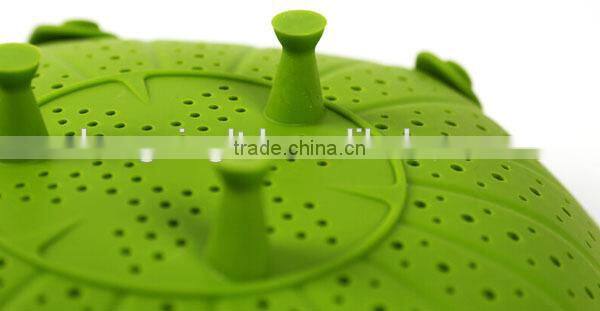 silicone vegetable fruit strainer colander basket mat bowl steamer