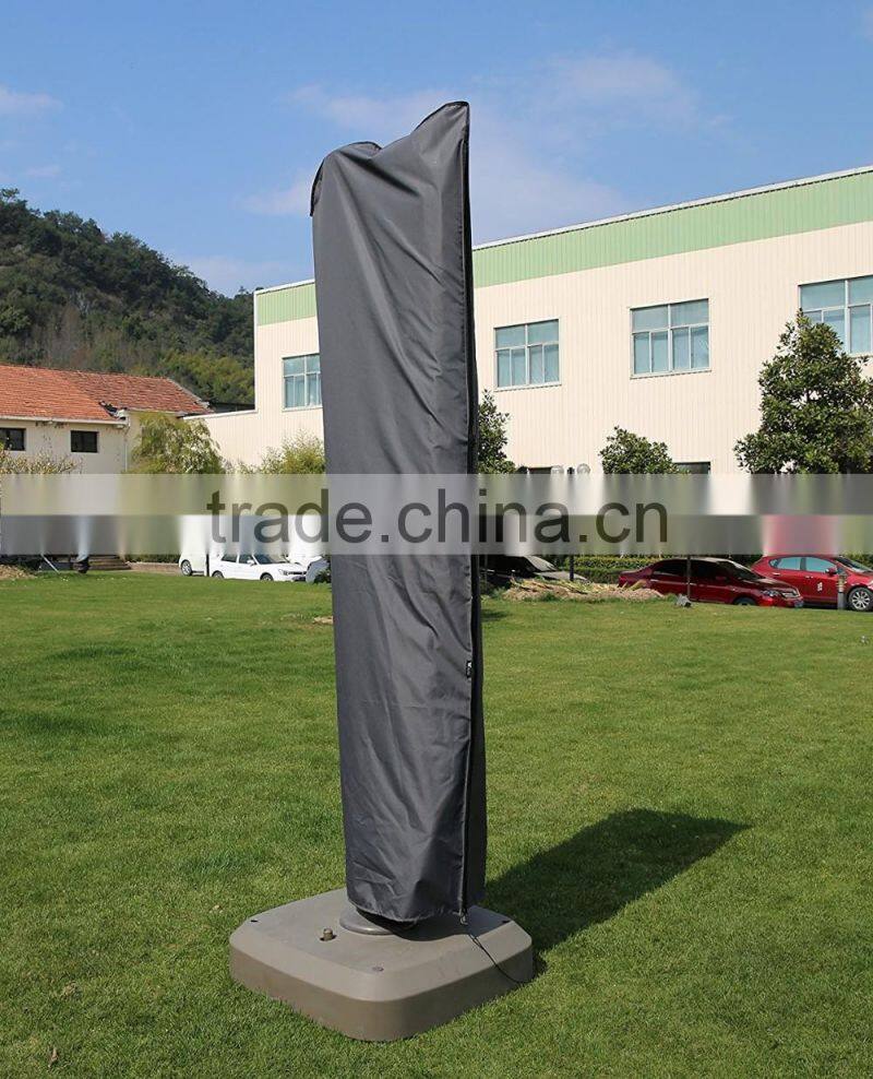 Polyester Garden Sun Umbrella Cover Waterproof with Zipper
