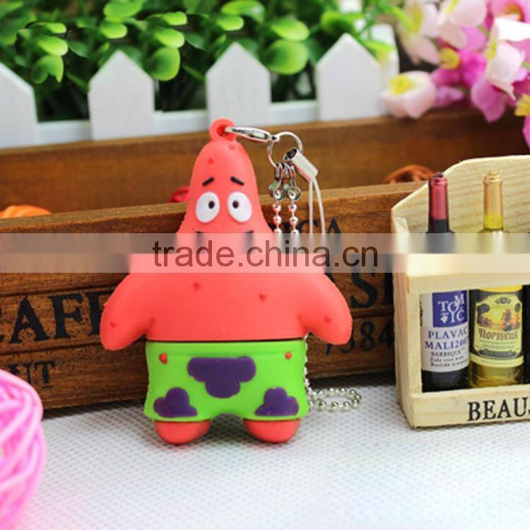 creative cartoon pvc usb flash drive shell