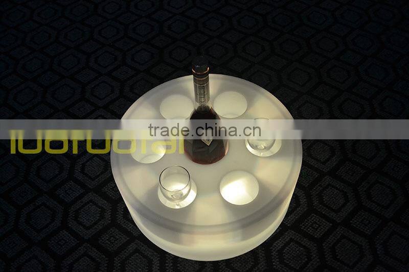 2015 New design Wine Glass Holder Tray Bar Serving Tray Led Bar Tray LTT-WB08D
