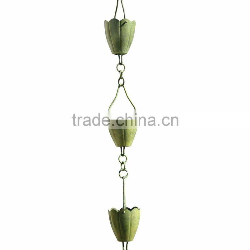 Metal iron Rain Chain Copper garden decoration Rain Chain in india