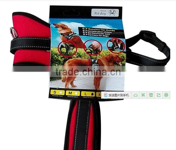 CY113 New adjustable pet harness vest Comfortable dog training harness
