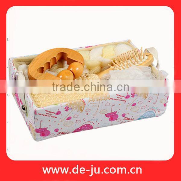 Light Paper Box Skin Exfoliating Tools Travel Bath Set