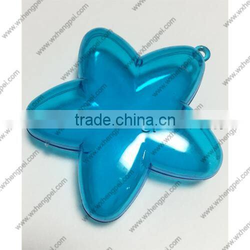 Cleverish portable cute blue starfish plastic storage jewelry wedding box kit