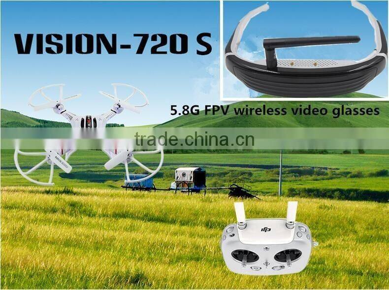 HD 5.8GHz Wireless Eyewear Video Glasses For FPV Racing Drone Glasses Support 68inch Full Color LCOS Screen