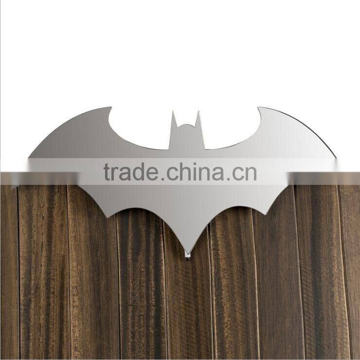 New Arrival Creative Bat Mirror Wall Lamp Batman Shape Mirror With Remote Control LED Colorful Lamp Decorative Mirror Lamp