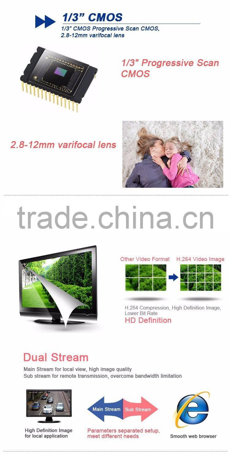 Popular CCTV Camera Escam HD3300V 3.0 Megapixel 2.8-12mm Lens Varifocal 1080P HD IP Camera For Wholesale