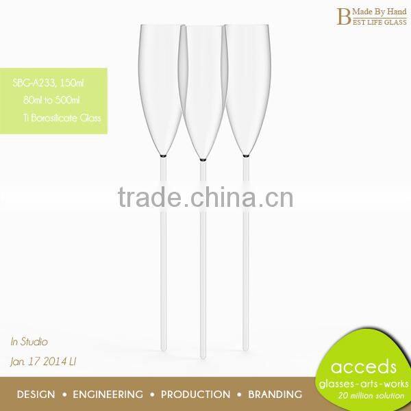 Hand Blown Hot Selling Beautiful Wedding Wine Glass