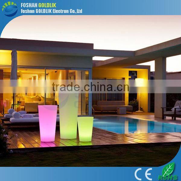 Rechargeable Lithium Battery Power Light up Flower Pot LED