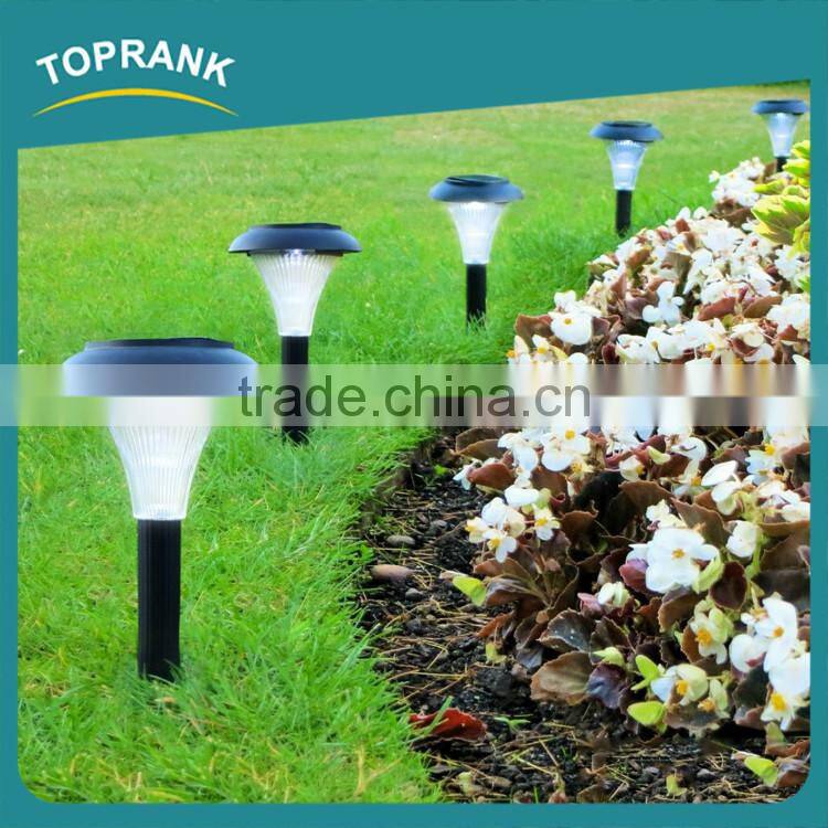 Hot sale outdoor decorative solar power garden stick lights, plastic led solar garden light