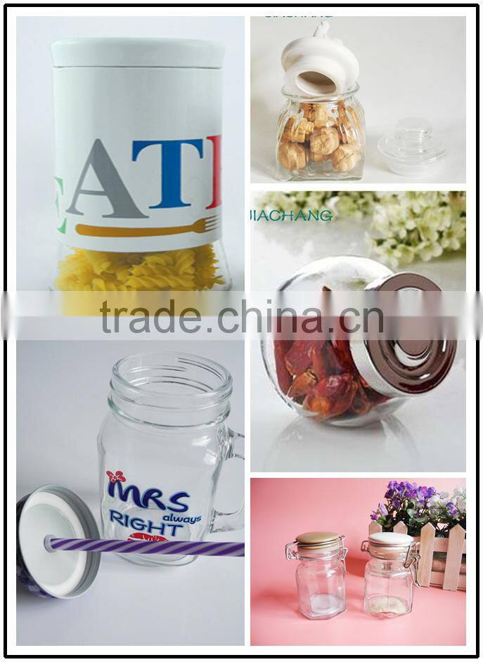 Colored glass bee catcher with handle