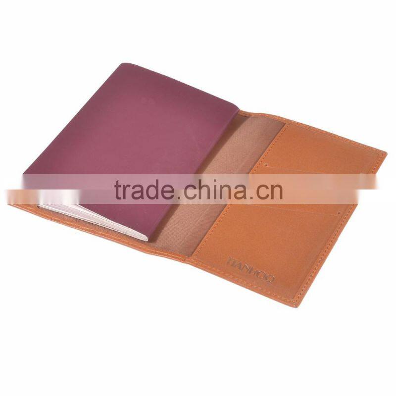 Wholesale Custom Passport Cover Holder Genuine Leather Rfid Passport Holder