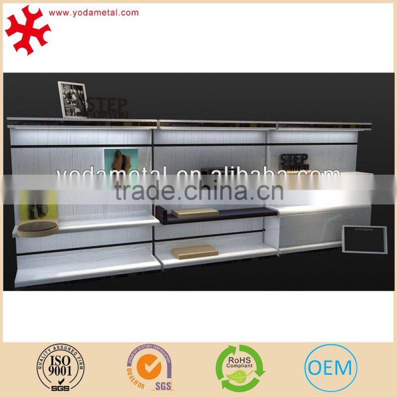 Double sides floor standing clear arcylic wall shoes display stand