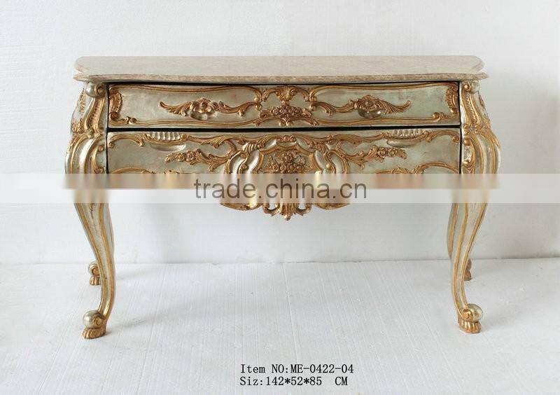 Room Decorative Furniture Marble top plexiglass console table