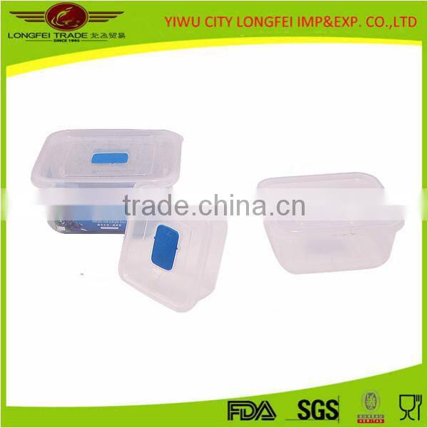 3pcs Square Clear Plastic Bin, Plastic Box Set