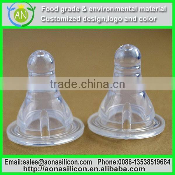 BPA Free Liquid Silicone Baby Pacifier, Soother Teat, Teether, Nipple Shield