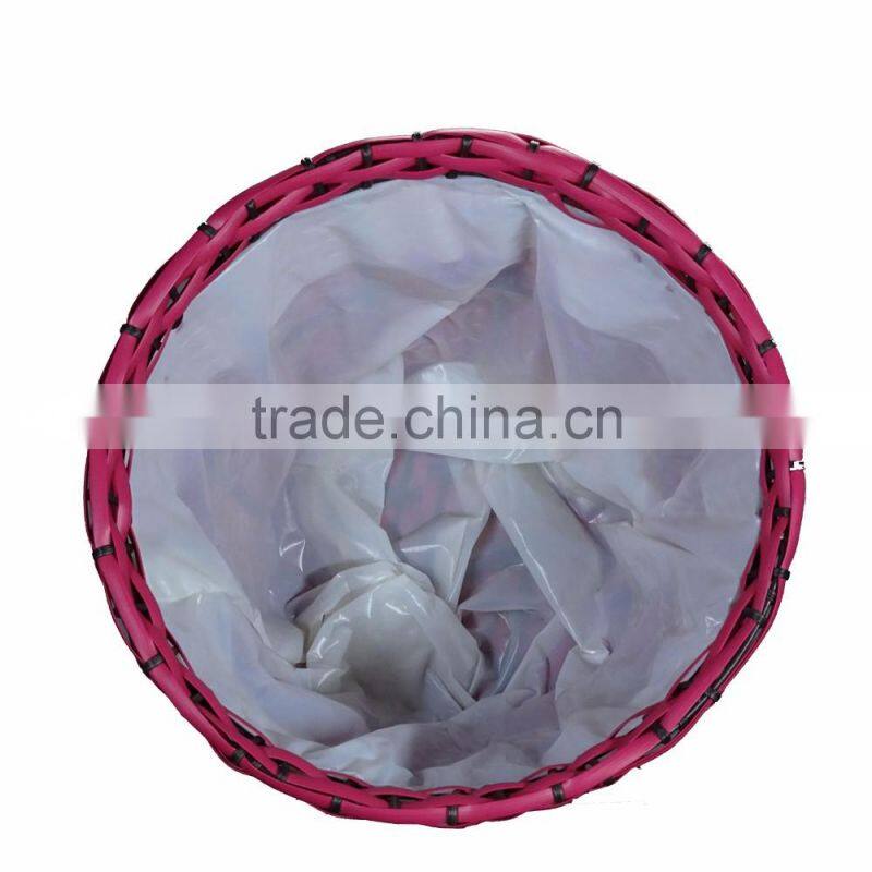 Red Rattan Garden Planter/ Storage Baskets/Bathroom Basket