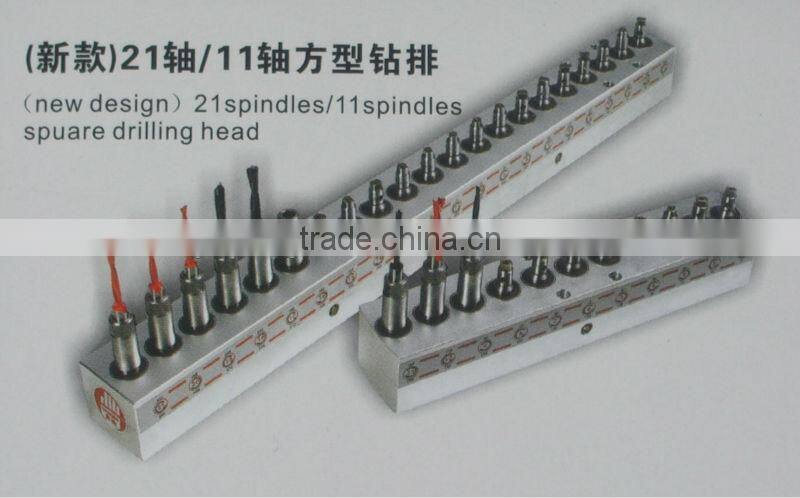 KMJ-121401 woodworking mulitiple spindle line boring 11 heads drilling heads