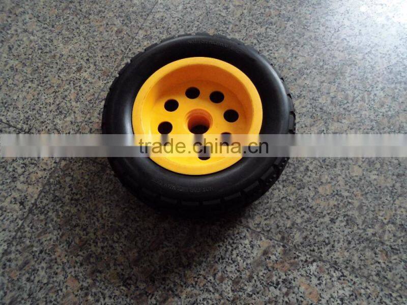 solid rubber wheel Tyre and plastic rim 3.50-8