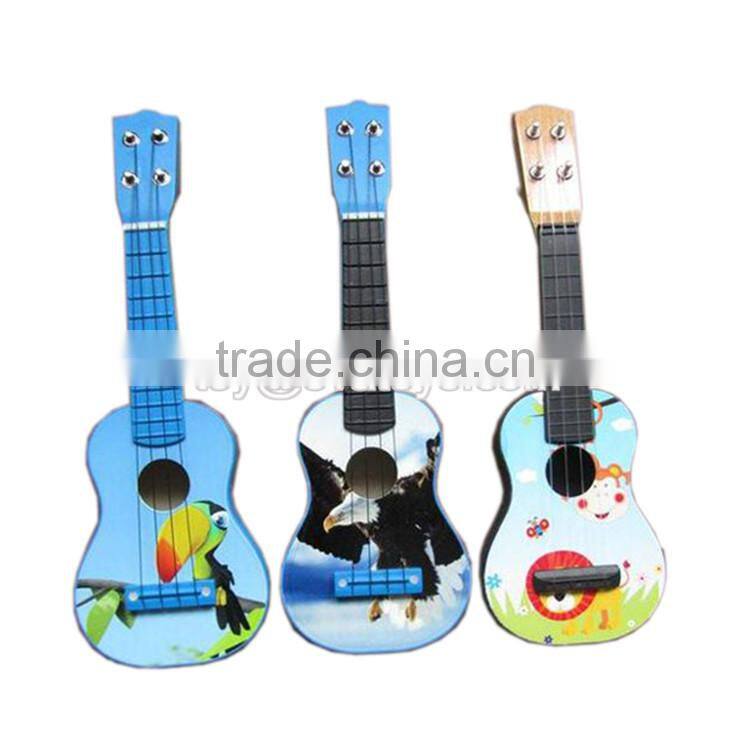 Best sale kids musical wooden toy guitar for 3 year old W07H014-S