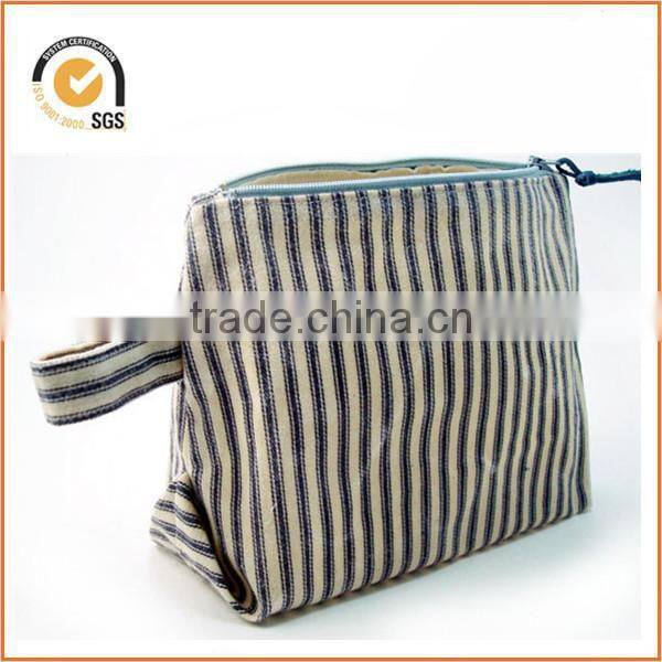 chiqun DONGGUAN new style dongguan factory striped cosmetic case canvas