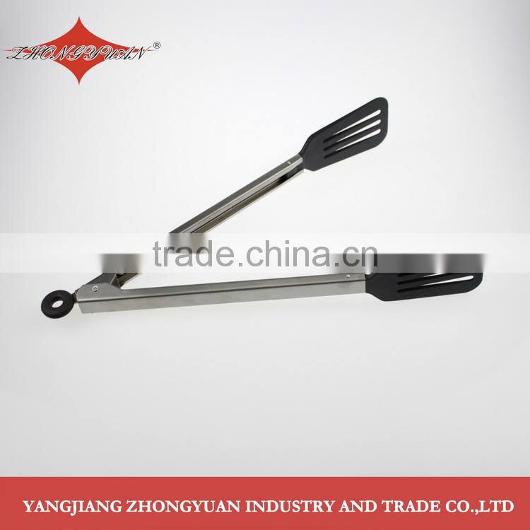 Multi Function kitchen accessory mini silicone food tongs with soft grip