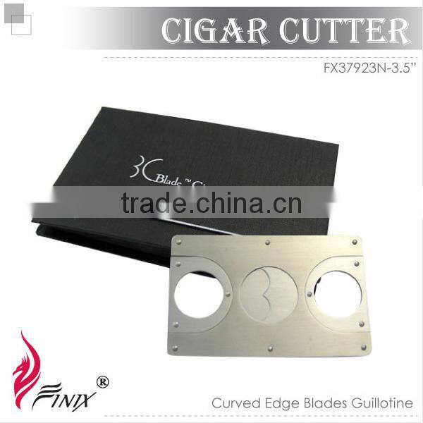 Black Titanium Plated Stainless Steel Custom Cigar Cutter