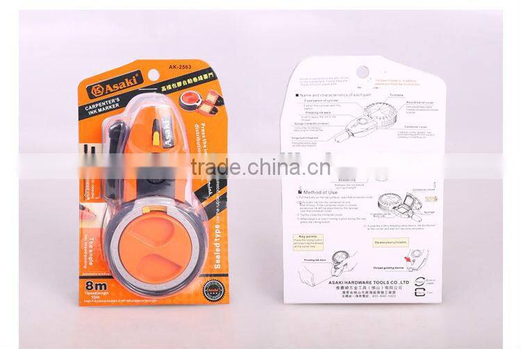 AK-2563 Hot Selling New Automatic Chalk Line Reel/Chalk Line Set