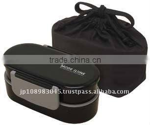 W-Decker Bento Lunch Box with belt made in Japan Office Lunch