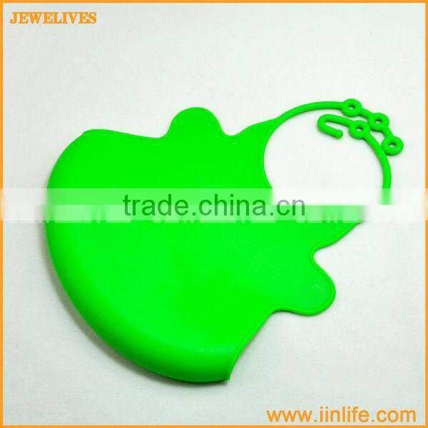 Red MONKEY Silicone Washable Baby Bib Infant Feeding Food Pocket