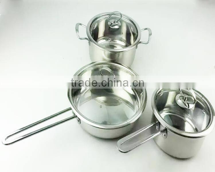 Stainless steel stock pot milk pot / elegant cookware set / cooking pot