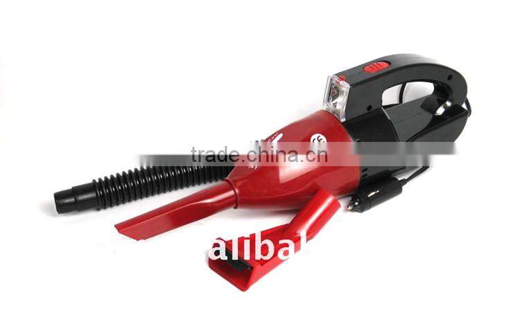 Portable car vacuum cleaner with air compressor