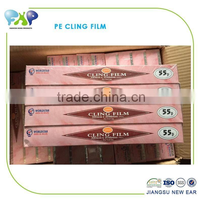 Food Grade Stretch Film 8-15 Micron PVC/PE Cling Film fresh keeping film